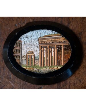 Micromosaico ovale - XIX secolo