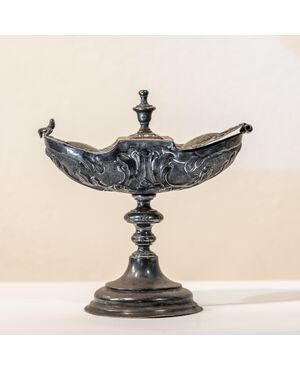 Navicella in argento - XVIII secolo