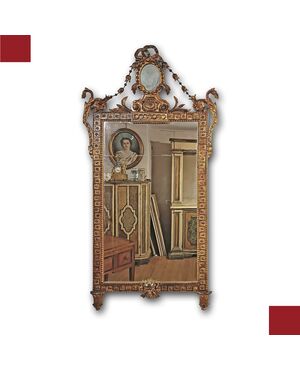 SPECCHIERA NEOCLASSICA DORATA FINE XVIII SECOLO