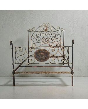 WROUGHT IRON BED - GENOA - 18TH CENTURY