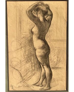 Standing female nude.