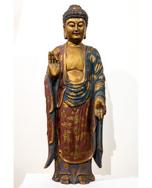 Wooden Buddha - Early 20th Century