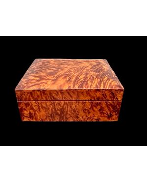 Scatola in radica di tuja.Periodo D’eco’.