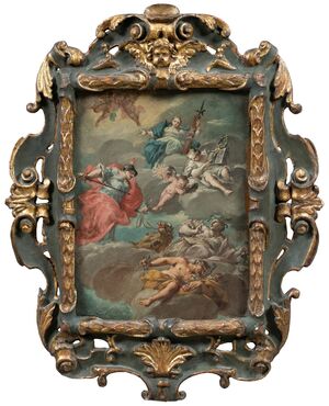 Giovanni Antonio Guardi (Vienna 1699 - Venezia 1760) - Allegoria del Buon Governo.