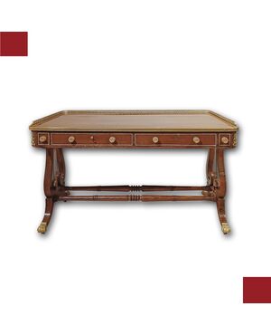 Napoleon III inlaid desk, mid-19th century