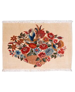 Small Tabriz rug with flowers - n. 659 -