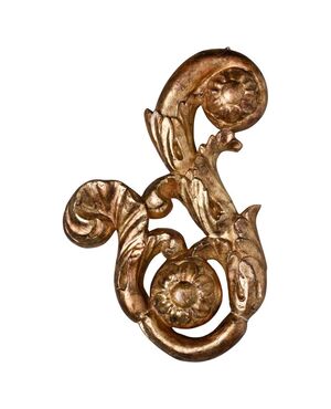 Antico fregio in legno dorato - O/7347 -