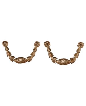 Coppia di antichi fregi a ghirlanda - O/2799 -