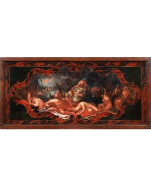 Pittore europeo (XVII-XVIII sec.) - Il diluvio di Deucalione e Pirra.