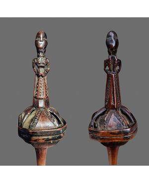 Rara conocchia antropomorfa calabrese