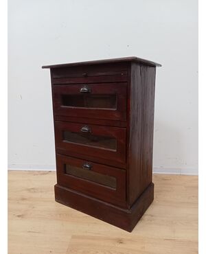 Pasta maker cabinet with drawers - bedside table - small chest of drawers - mid-20th century