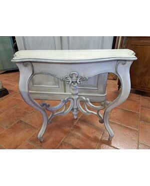 19th-century painted console table