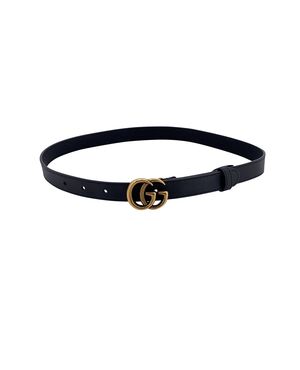 GUCCI Cintura in Pelle Col. Nero GG Buckle
