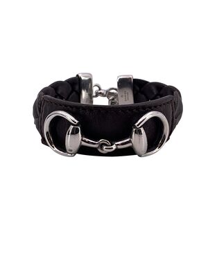 GUCCI Bracciale in Pelle Col. Marrone Mors