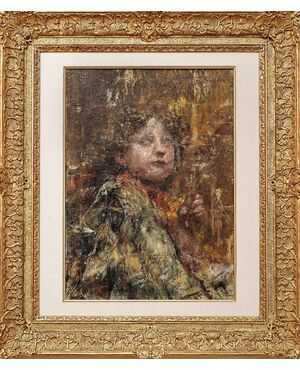 Antonio Mancini (1852-1930 ) "Il chierichetto "