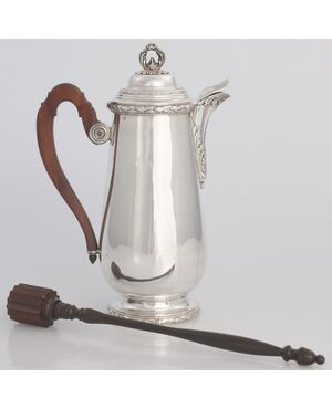 Silver chocolate pot, Victor Boivin, Paris, late 19th century