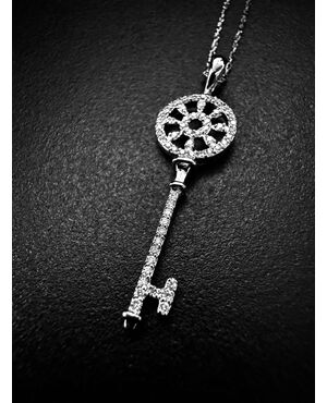 Pendente  KEY  DESIGN  TIFFANY  con  Diamanti