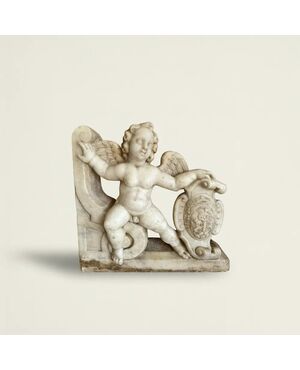 
Putto Alato in Marmo di Carrara, Sicilia XVII secolo