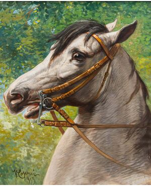 Vittorio Cajani (Turin, 1890 – Paris, 1940), The White Horse, 1913