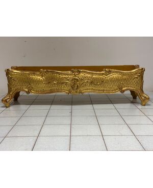 Fioriera in legno intagliato e dorato primi 800