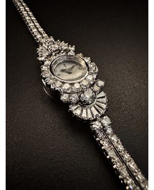 Orologio  -  Bracciale  " HAMILTON "  con  Diamanti