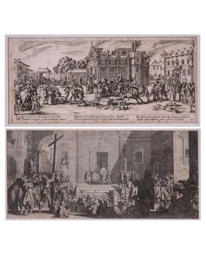 Jacques Callot (Nancy 1592 – 1635) - coppia di acqueforti