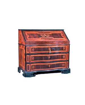 Veneered fall-front desk, Rome, Louis XIV