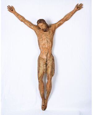 Polychrome wooden Christ, Tuscany, 13th century