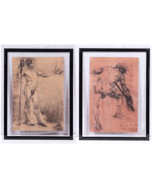 Giuseppe Siccardi (1883-1956) - Couple of nudes