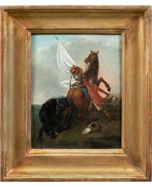 Francesco Casanova (London 1727 – Mödling 1803) - Horse battle scene.