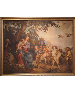 "REST DURING THE FLIGHT INTO EGYPT" - GRASS JUICE - 1961