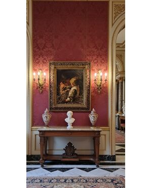 " IL NIDO" - OLIO SU TELA - ARGELIA BUTTI (1855 - 1924)