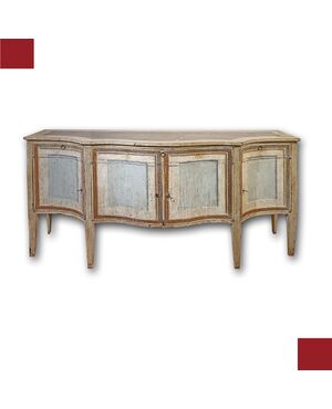 CREDENZA LACCATA IN STILE NEOCLASSICO META’ XIX SECOLO