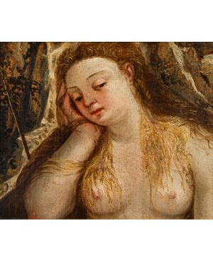 16th century Venetian School, Magdalene in the desert