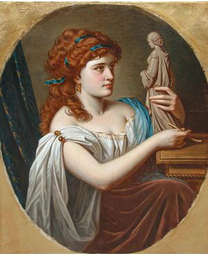 Theodor Kurzweil (Vienna, XIX – XX secolo), attr., Allegoria della scultura