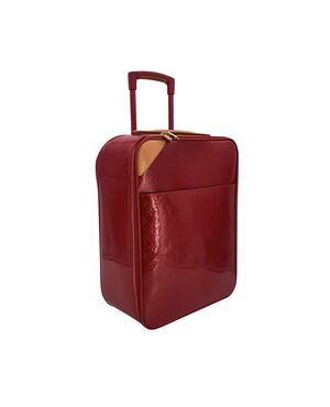 LOUIS VUITTON Borsa da Viaggio in Pelle Lucida Col. Rosso Pegase L