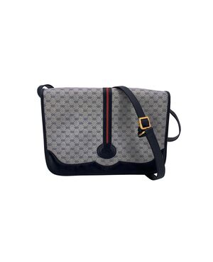 GUCCI Borsa a Tracolla Vintage in Tela Col. Blu M