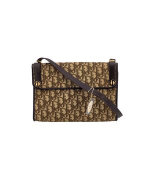 DIOR Borsa a Tracolla Vintage in Tela Col. Marrone S