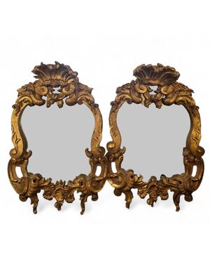 Pair of gilded mirrors