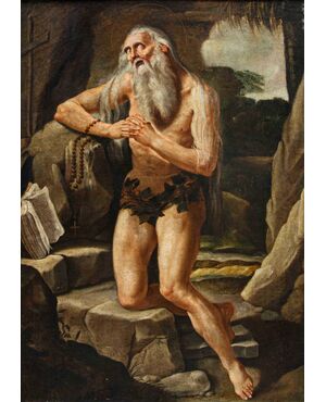 Scuola dell’Italia centrale, XVII secolo, Sant’Onofrio penitente