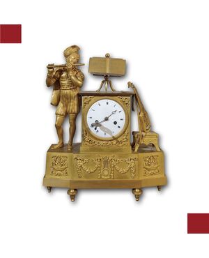 Late 18th Century Gilt Neoclassical Clock