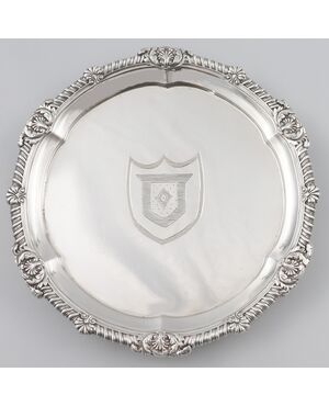 George IV sterling silver salver, Paul Storr, London, 1825