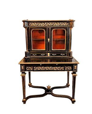 Scrittoio stile Luigi XVI con vetrina