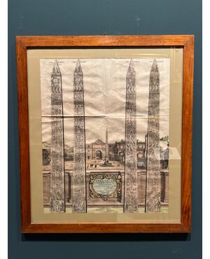 Blaeu, incisione obeliscus Flaminius