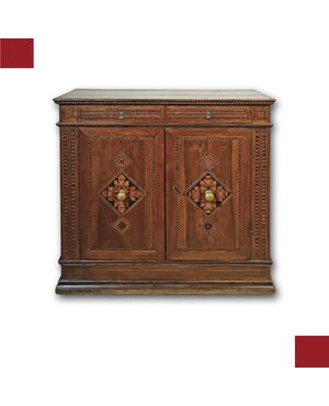 CREDENZA RINASCIMENTALE INTARSIATA INIZIO XVI SECOLO