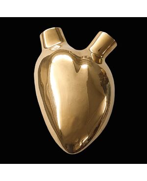 Gold - cuore in porcellana