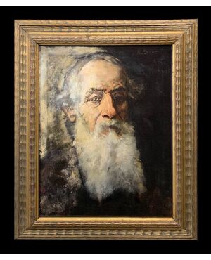 Matteo Lovatti (1861-1927) - Ritratto di vecchio