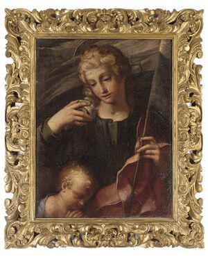 Raffaello Vanni (Siena 1590 - 1657), Sant&#39;Ansano, oil on canvas     