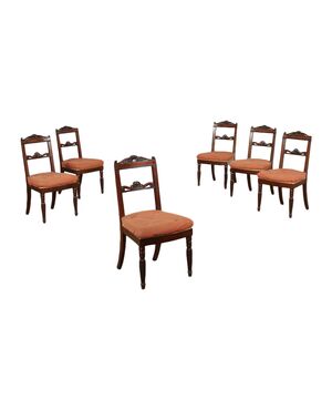 Group of Six Louis Philippe Chairs     