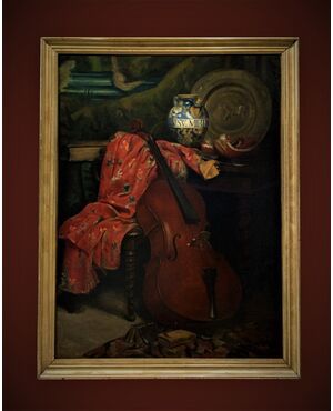 Scuola francese (fine XIX secolo) - Il violoncello